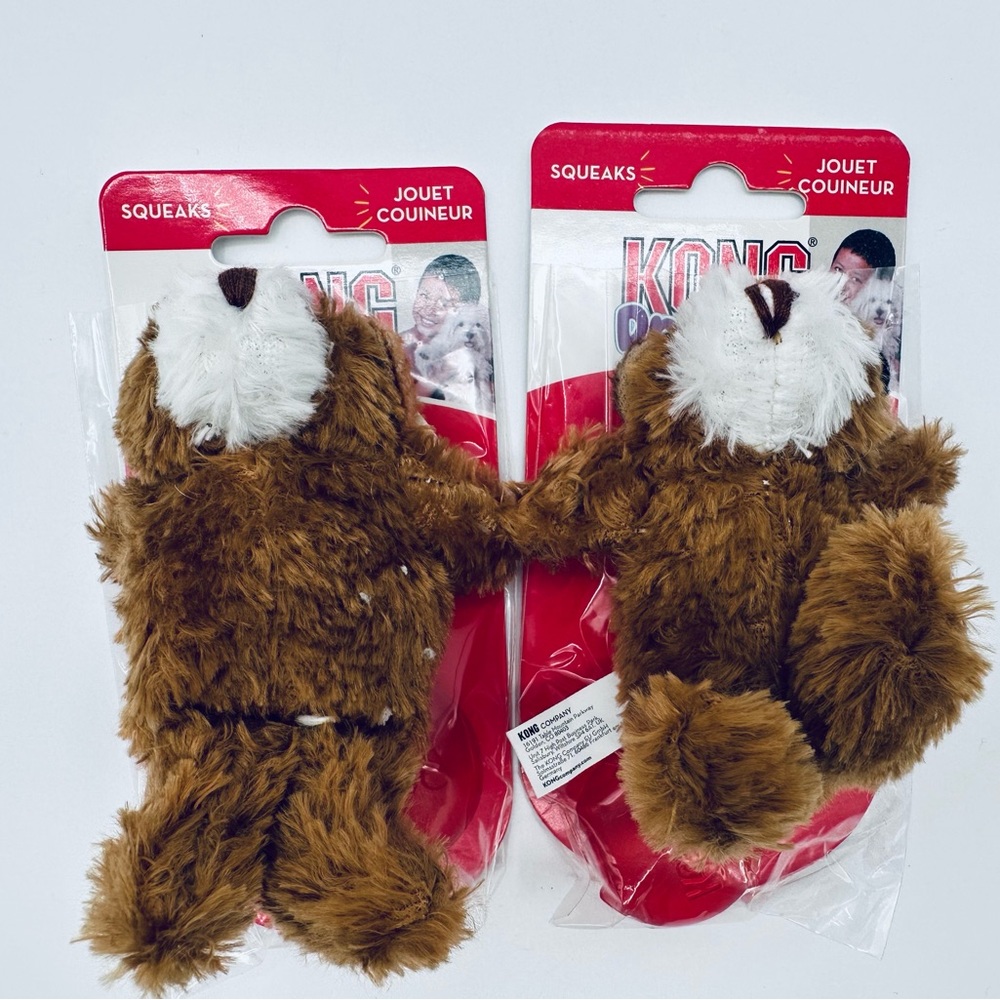 KONG Dr. Noys Squeaky Toy EXTRA SMALL 4" Dog Toy (set of 2) w/extra squeaker